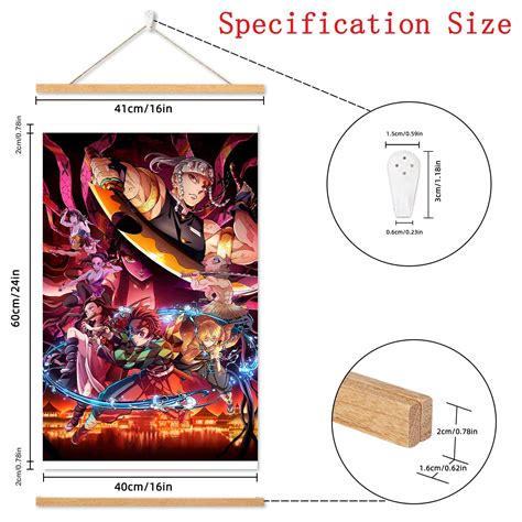 Searee Demon Slayer Poster Anime Poster Demon Slayer Wall Scroll