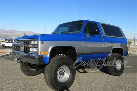 Lot 1646 1989 Chevrolet K5 Blazer Custom Suv Barrett Jackson