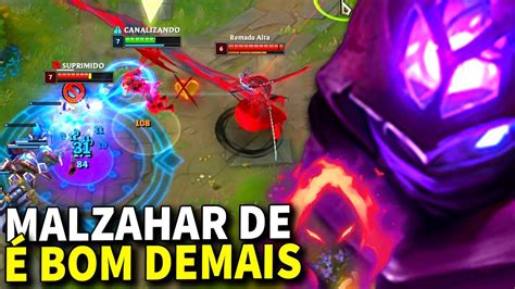 MALZAHAR DE COLHEITA É MUITO FORTE MONO KATARINA DEU QUADRA KILL MESMO