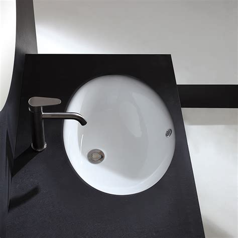 Most Popular Ordinary Style Hotel Bathroom Oval Shape Under Counter