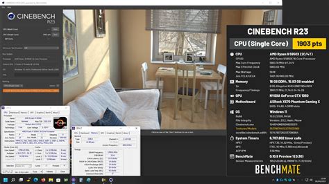 Delly`s Cinebench R23 Single Core With Benchmate Score 1903 Cb With A Ryzen 9 5950x