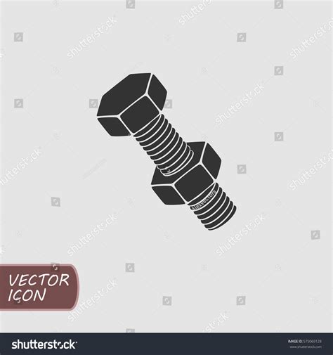 Bolt And Nut Vector Icon Royalty Free Stock Vector 575069128 Avopix