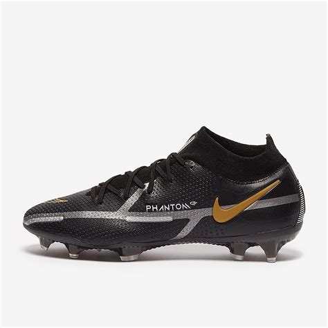 Nike Phantom Gt Ii Elite Df Fg Negro Gris Met Lico Dorado Metalizado