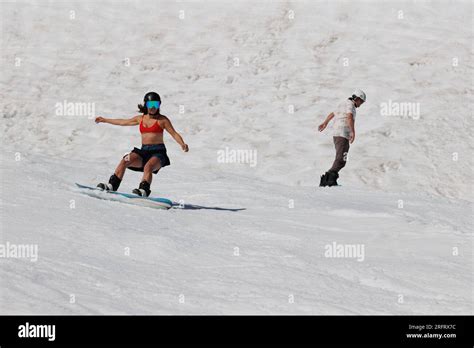 Bikini Female Snow Hi Res Stock Photography And Images Alamy