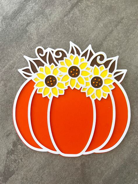 Layered Sunflower Pumpkin SVG Like Love Do Shop