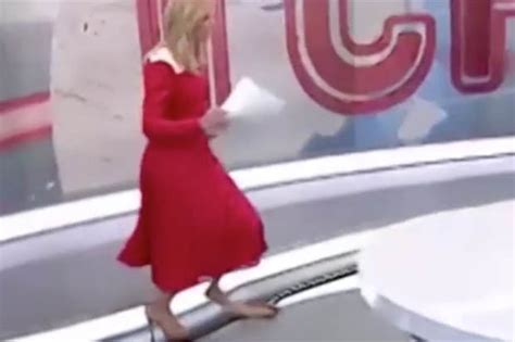 Newsreader Lidiya Taran Recovers After Losing Shoe During Live