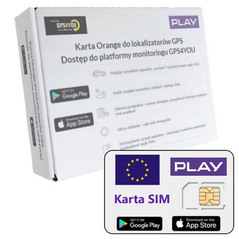 KARTA SIM PLAY do lokalizatora GPS Dostęp Do Serwera Monitoringu