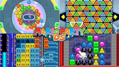 Mario Party Ds All Puzzle Minigames Youtube