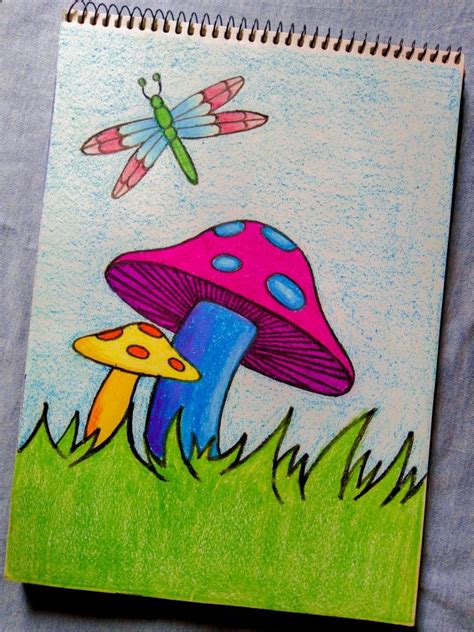 Easy Drawing for kids | Oil pastel drawing| drawing with pastel colours ...