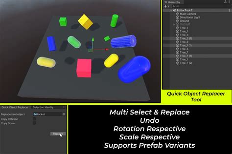 Quick Object Replacer Tool ユーティリティ ツール Unity Asset Store