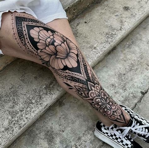 42 tatuagens incríveis que transformam os joelhos em obras de arte