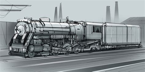 train engine sketch  paintingvalleycom explore collection  train