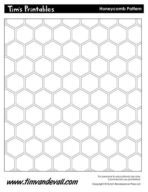 Honeycomb Template & Honeycomb Pattern