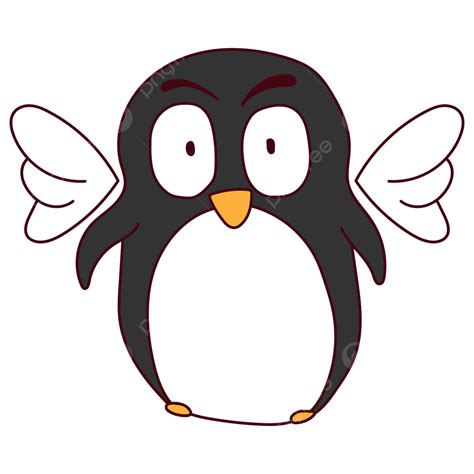 Penguin Wings Clipart Png Images Cartoon Penguin With Cute Wings