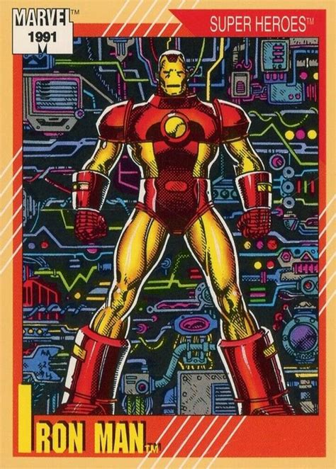 Iron Man 1991 Impel Marvel Universe 13 Base Price Guide Sports Card