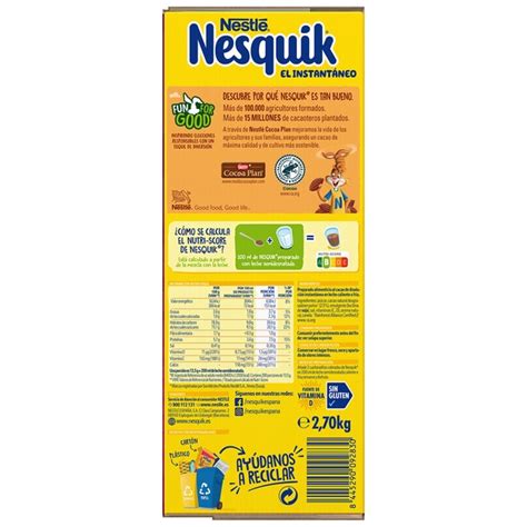 Comprar Cacao Instantáneo Sin Gluten Estuche 2 7 Kg · Nestle Nesquik