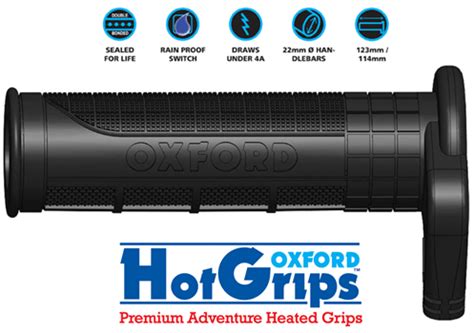 Bikermart Oxford Premium Adventure HotGrips Heated Motorcycle