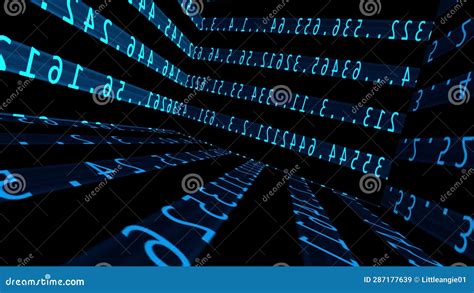 High Speed Data Flowing in Digital Matrix 4k Animation Stock Video - Video of data, computing ...