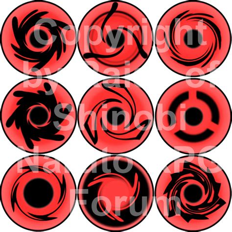 Sharingan Set By Newalex On Deviantart