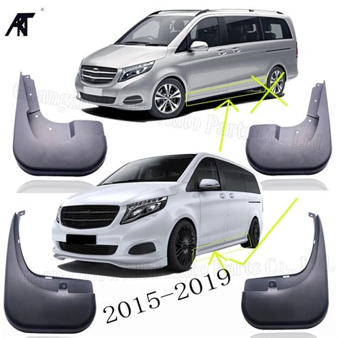 Car Mud Flaps Splash Guards Fender Mudguard For Mercedes V Class Benz W447 Metris Viano 2015