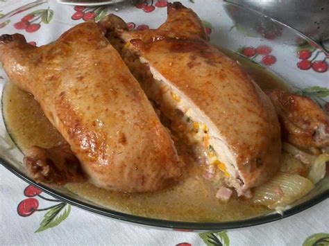 Frango Desossado E Recheado Receitas Frango Desossado Frango