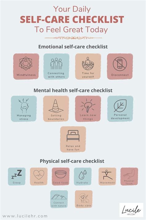 Your Daily Self Care Checklist To Feel Great Today