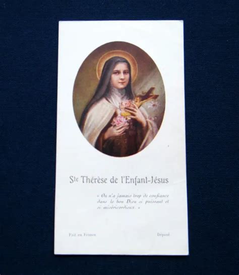 Image Pieuse De Sainte Th R Se De L Enfant J Sus Holy Card Santino Eur