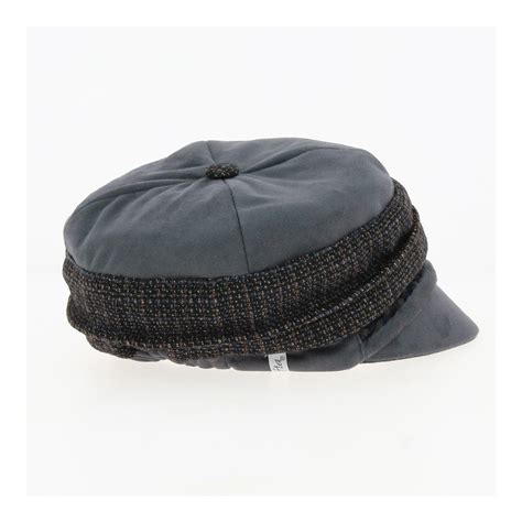 Casquette Gavroche Newport Cub Gris Marron Taffta Reference