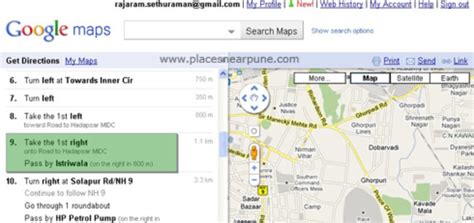 maps places  pune  mumbai