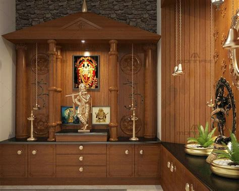 Wall Mounted Pooja Room Designs Kerala Style