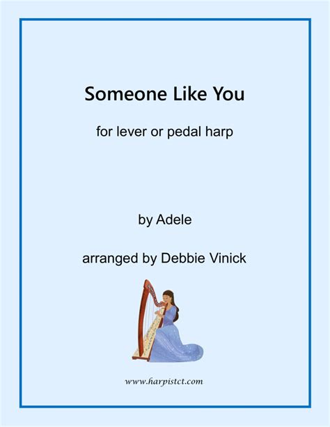 Someone Like You Arr Debbie Vinick By Adele Sheet Music For Harp At