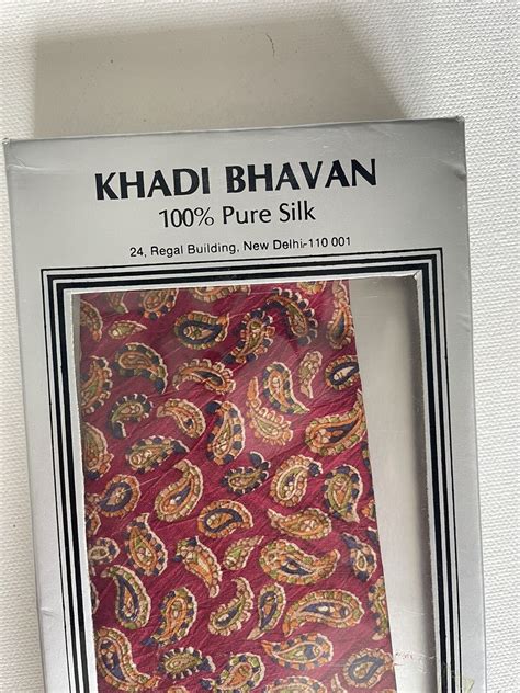 KHADI BHAVAN Mens Vintage Paisley Print 100% Pure Si… - Gem