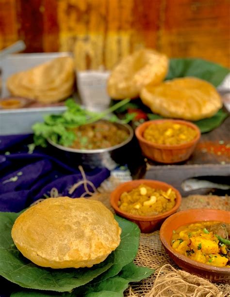 Haridwar Breakfast Chola Aloo Poori Thali Ribbons To Pastas