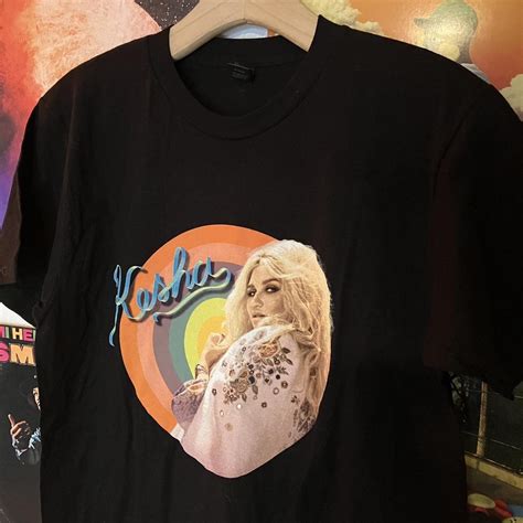 Modern Kesha Rainbow Tour 2017 concert black tee.... - Depop