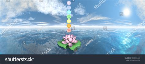 Seven Chakra Symbols Column Upon One Stock Illustration 1843208686