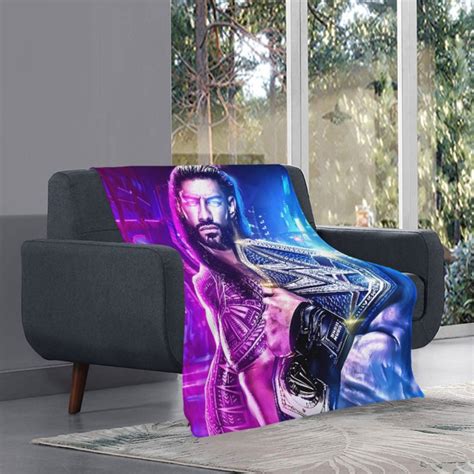 WWE Roman Reigns Blanket Throw Roman Reigns Portrait Poster Shirt Chic