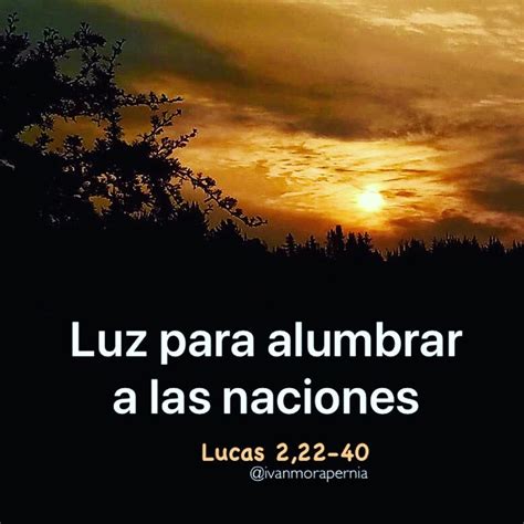 Lucas 2 22 40 Luz Para Alumbrar A Las Naciones Alumbramiento Biblia