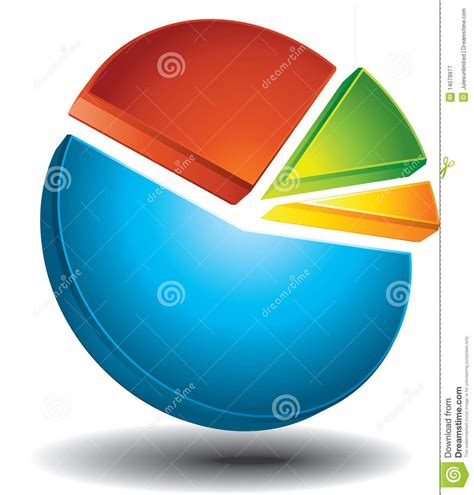 Business pie chart. Pie chart illustration for business and ...