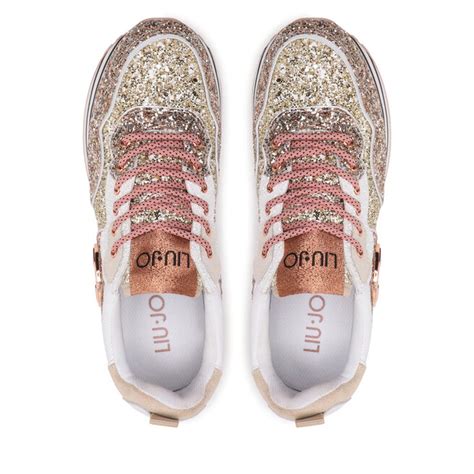 Sneakers Liu Jo Maxi Wonder Glitter Ba Tx Rosa Escarpe It