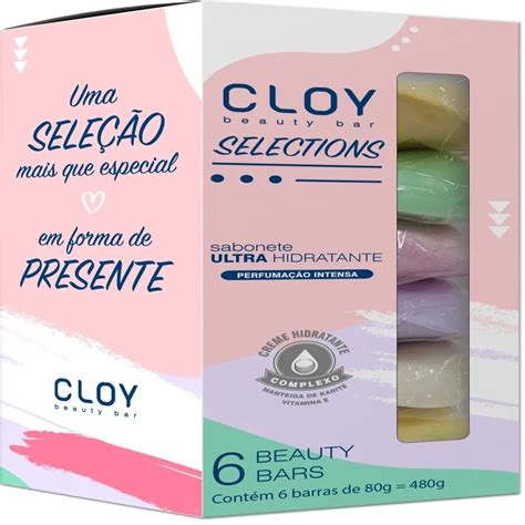 Sabonete cloy beauty bar sortidos 80G C 6 em Promoção Ofertas na