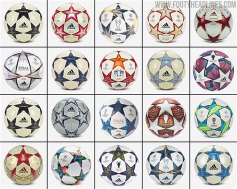 Here Are All 21 Adidas Champions League Final Balls Since 2001 - Footy Headlines