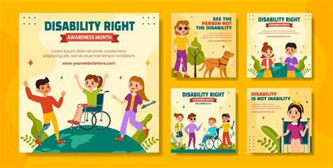 Premium Vector Disability Rights Awareness Month Social Media Post