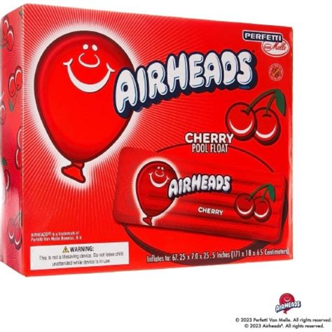 Airheads Red Cherry Inflatable Pool Float 67 Candy Theme Water Raft