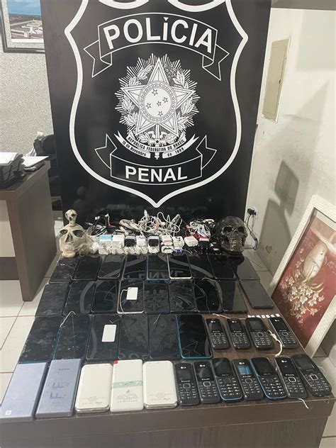 Policiais penais apreendem celulares e drogas em celas da Penitenciária