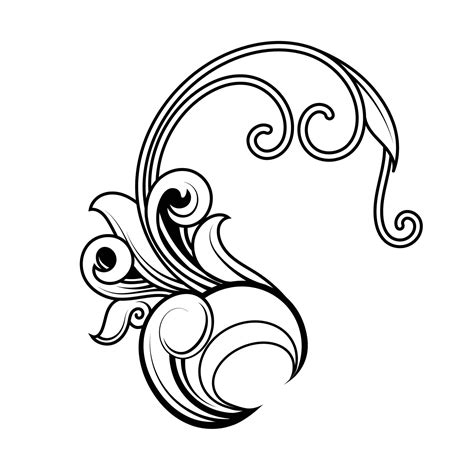 Ornament drawing curve vector Adobe Illustrator Artwork 20487248 Vector ...