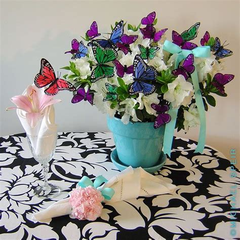 Butterfly Bush Napkin Detail In 2021 Flower Centerpieces Butterfly