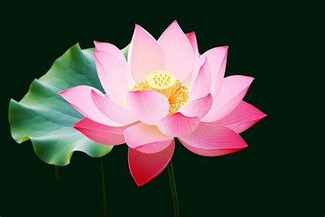 A Pink Lotus Flower With A Lot Of Leaves Background Gyeonggi Do