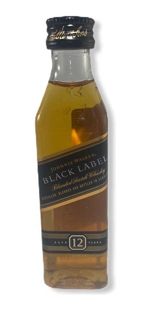 Miniatura Whisky Johnnie Walker Black Label 50 Ml Mercado Livre