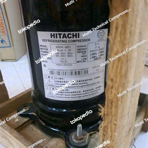 Jual KOMPRESSOR COMPRESSOR HITACHI 500DH 500DH 80D1 5PK R22 3PHASE