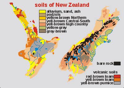 Nz Soils Maps Nz Soil New Zealand